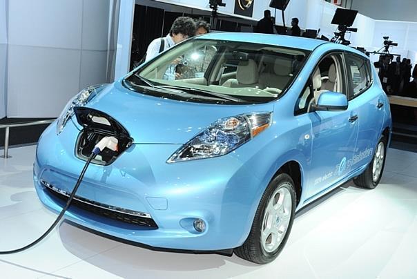 Der Nissan LEAF wird von einem kompakten E-Motor angetrieben, der eine Leistung von 80 kW (109 PS) und ein maximales Drehmoment von 280 Nm entwickelt. Foto: UnitedPictures/Auto-Reporter.NET 